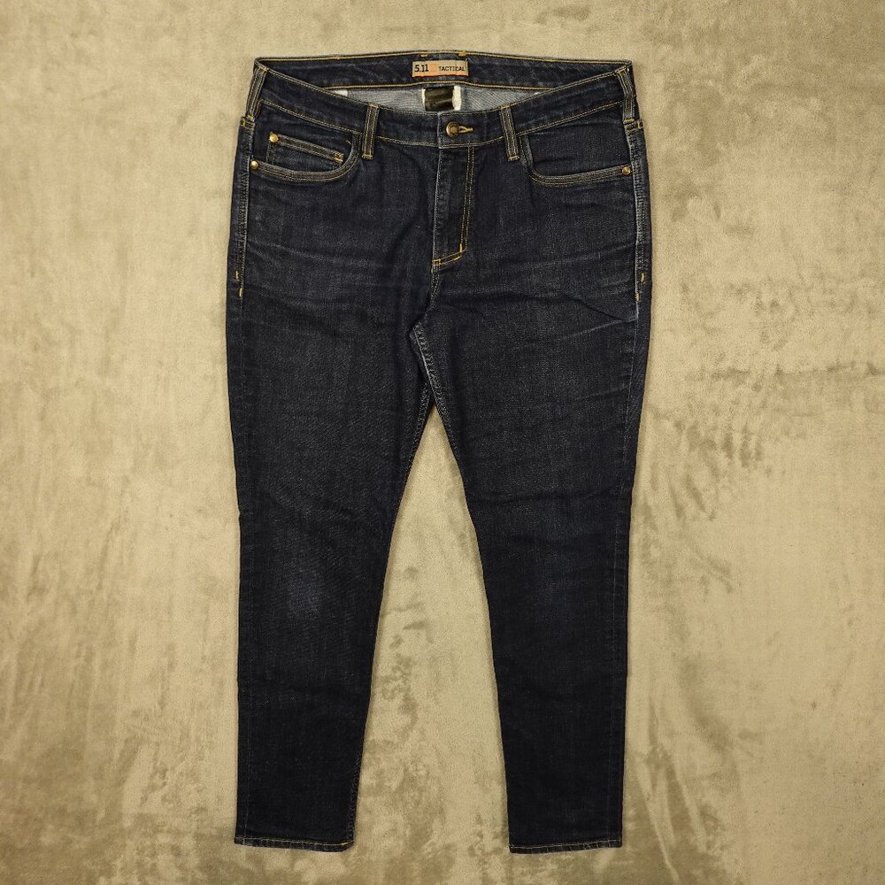 5.11 Tactical Jeans High Rise Skinny Women's‎ 12 Blue Denim